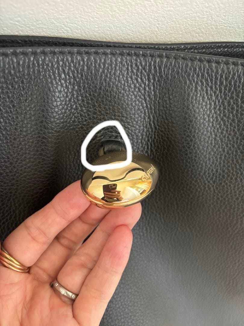 cafune drop hobo バッグ　ブラック