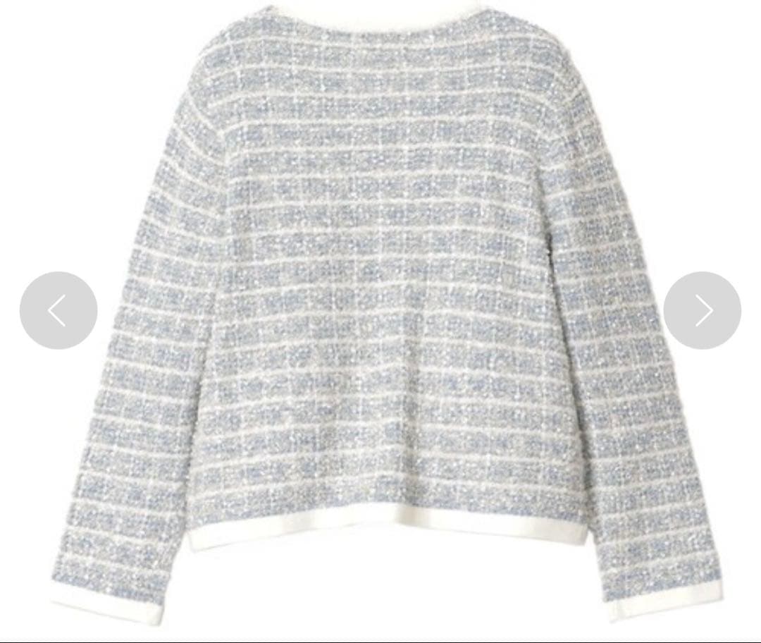 ANAYI ミックスヤーンニットカーディガン　38