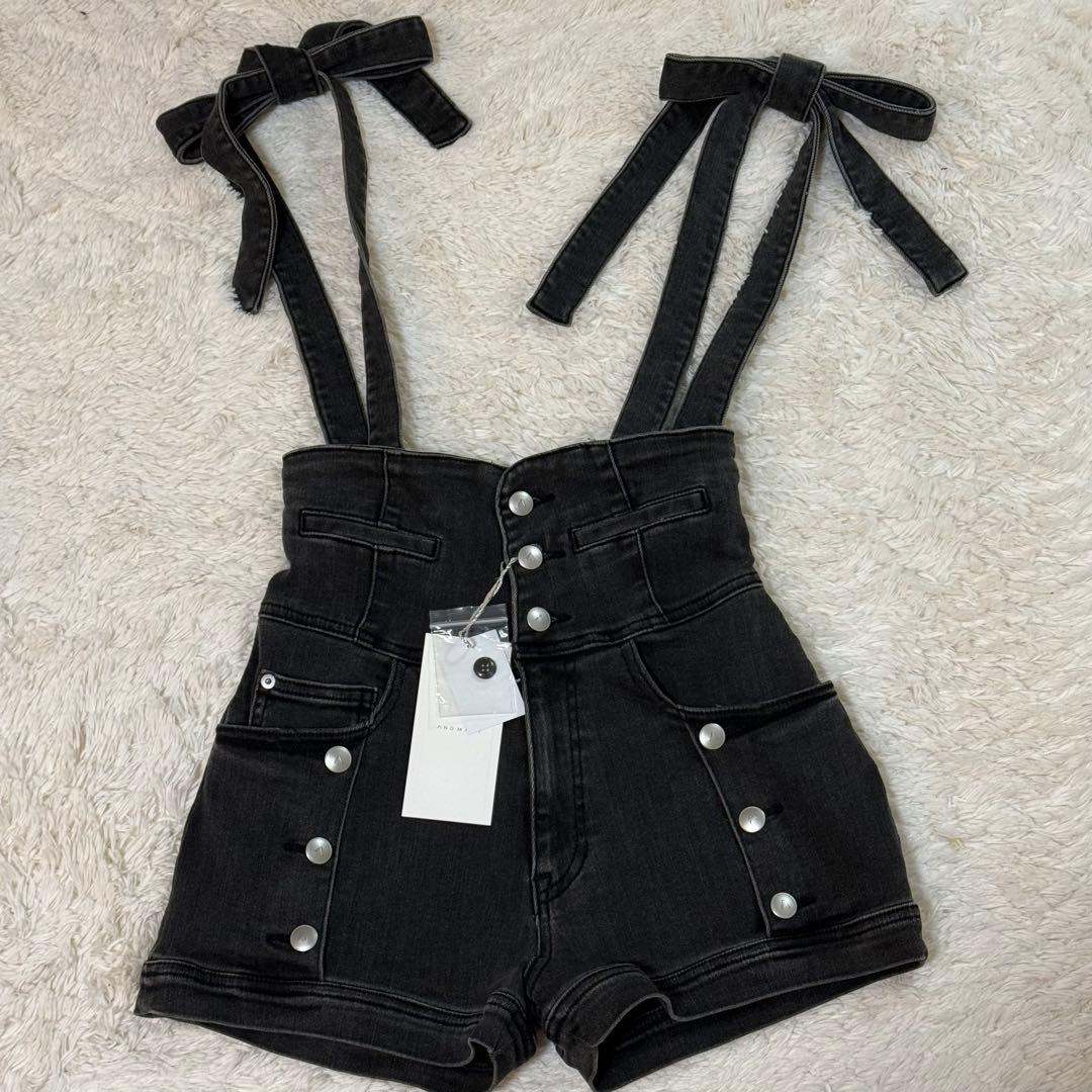 andmary ribbon denim allinone Mサイズ