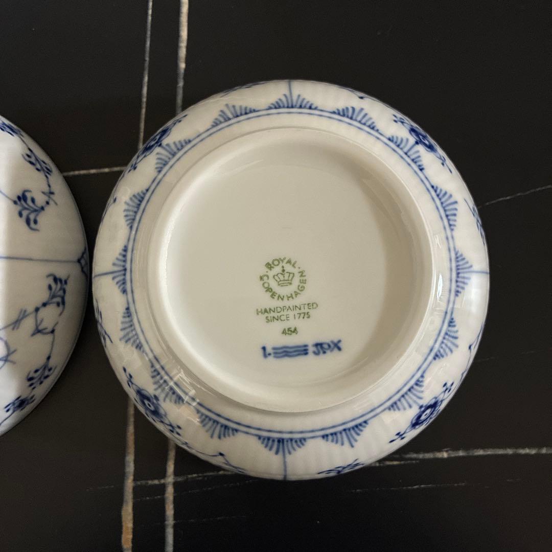 ロイヤルコペンハーゲン ブルーフルーテッド プレイン　ボウル　13センチ2個