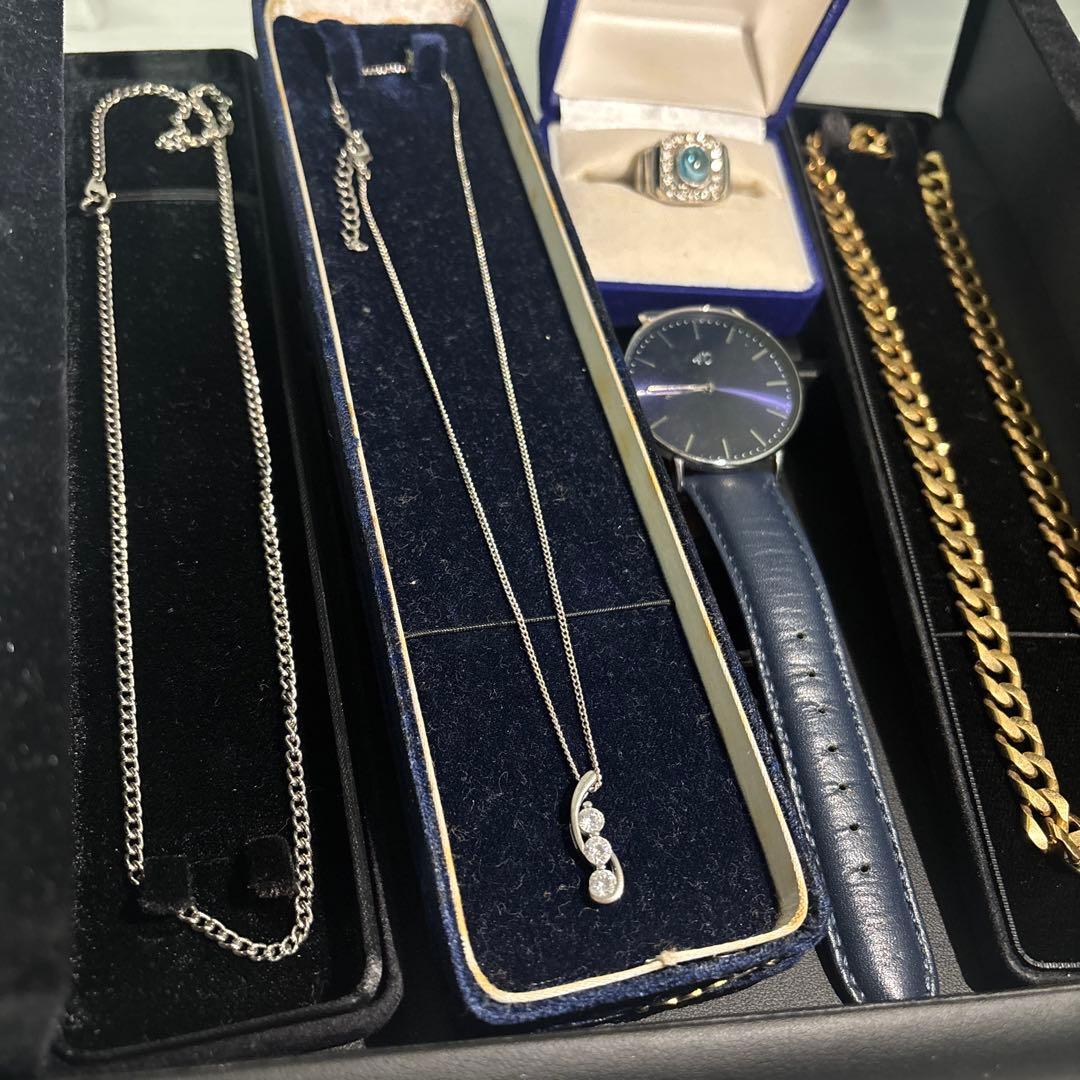 ［遺品整理・生前整理品］シルバー 喜平 K18 GP ネックレス 腕時計 指輪