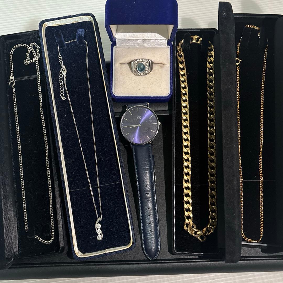 ［遺品整理・生前整理品］シルバー 喜平 K18 GP ネックレス 腕時計 指輪
