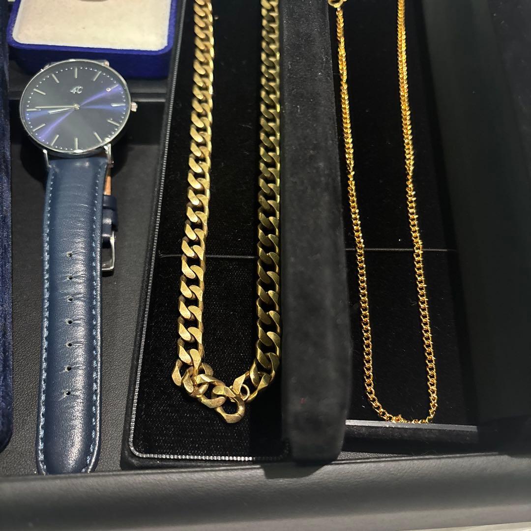 ［遺品整理・生前整理品］シルバー 喜平 K18 GP ネックレス 腕時計 指輪