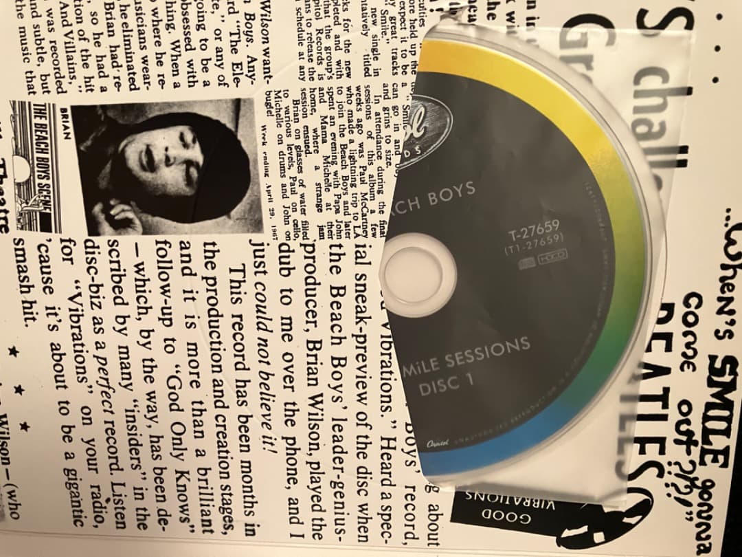 ビーチ・ボーイズ「スマイル・セッションズ」5CD/2LP/2X7\"　美品