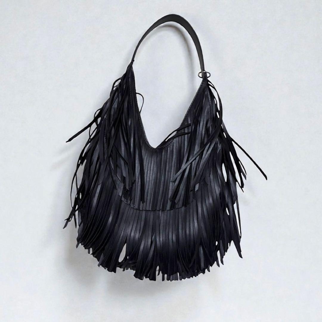 バッグ 2000s archive fringe shoulder bag zara