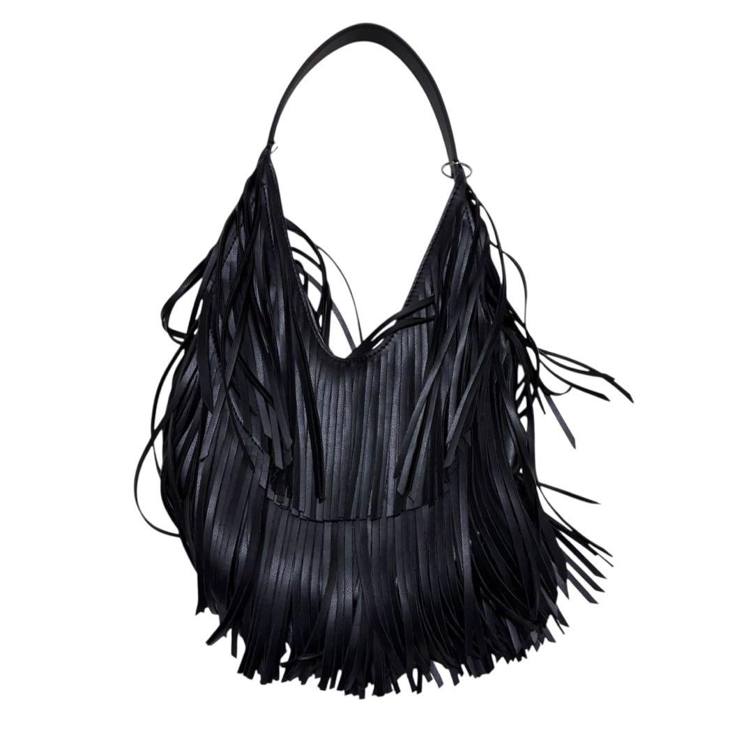 バッグ 2000s archive fringe shoulder bag zara