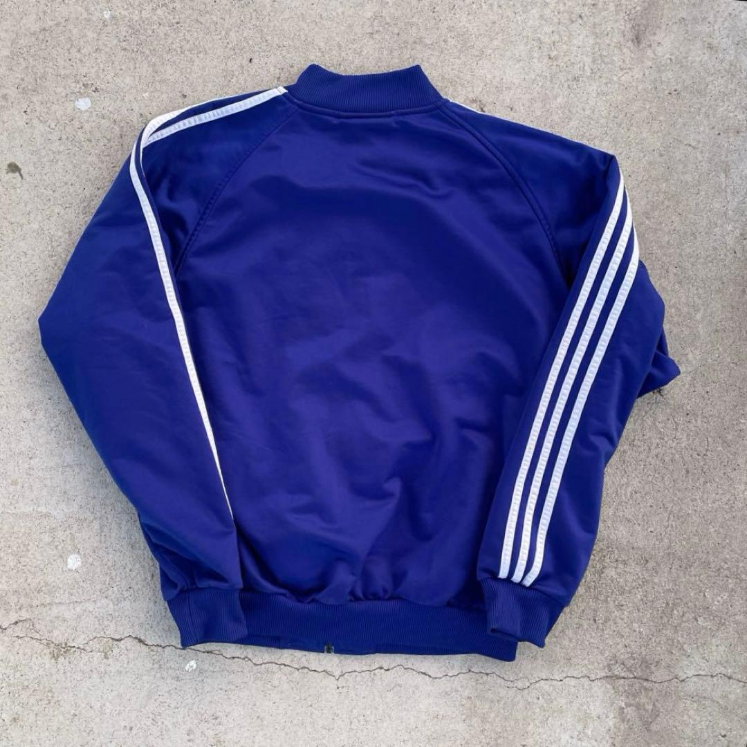 adidas トラックジャケット　ブルー
