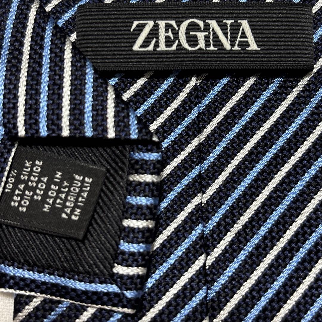 新品　ZEGNA ゼニア　ネクタイ　ストライプ　袋なし、