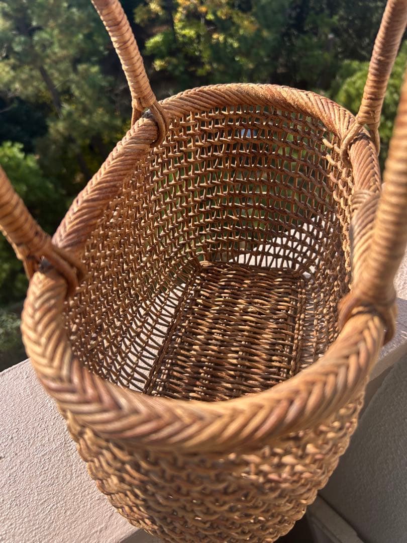 あけび籠バッグ　こだし編み