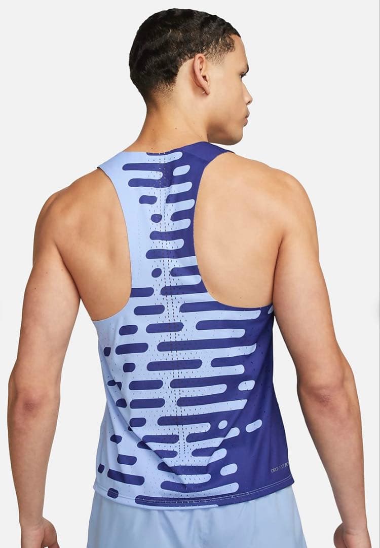 【美品】Nikeナイキ シングレット エアロスイフトタンクトップ XL 青水色