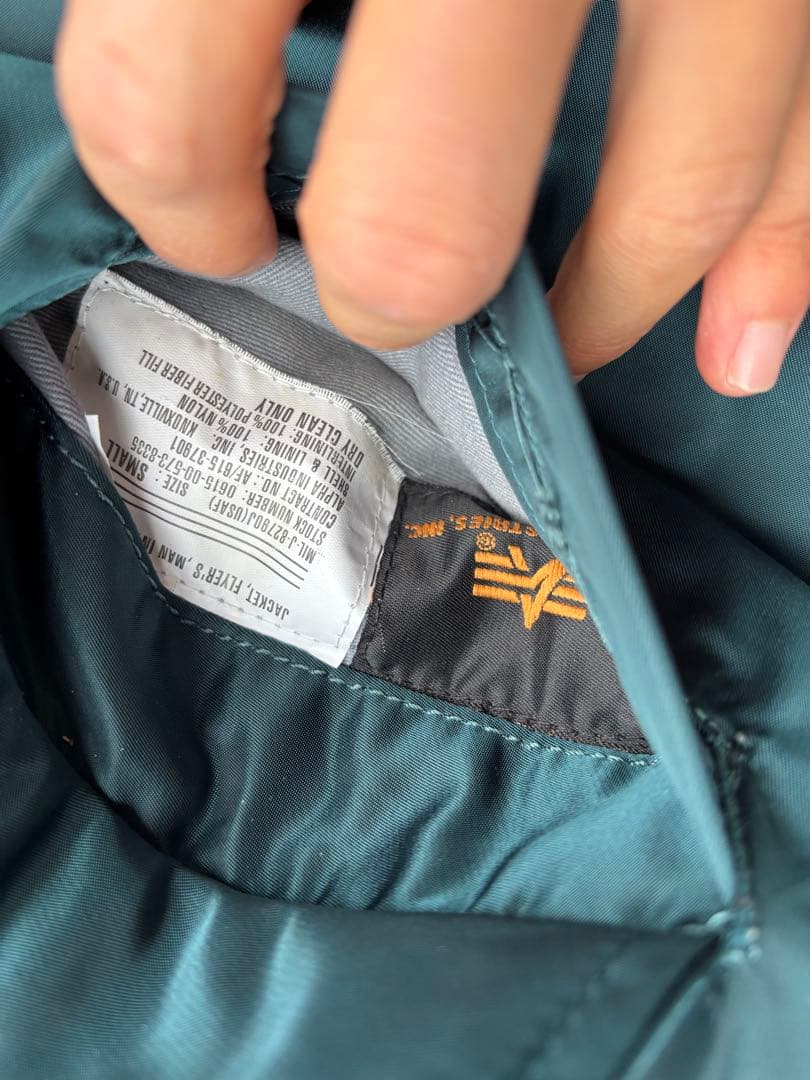 ALPHA アルファ MA-1 フライトジャケット M リバーシブル