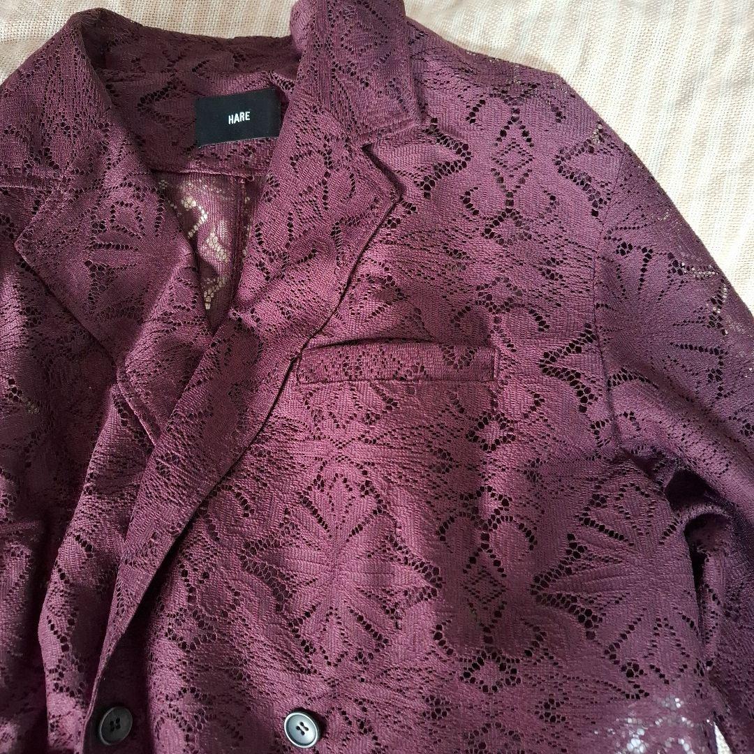 HARE ボルドー レース パンツセットアップ