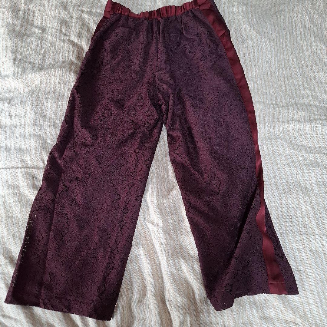 HARE ボルドー レース パンツセットアップ