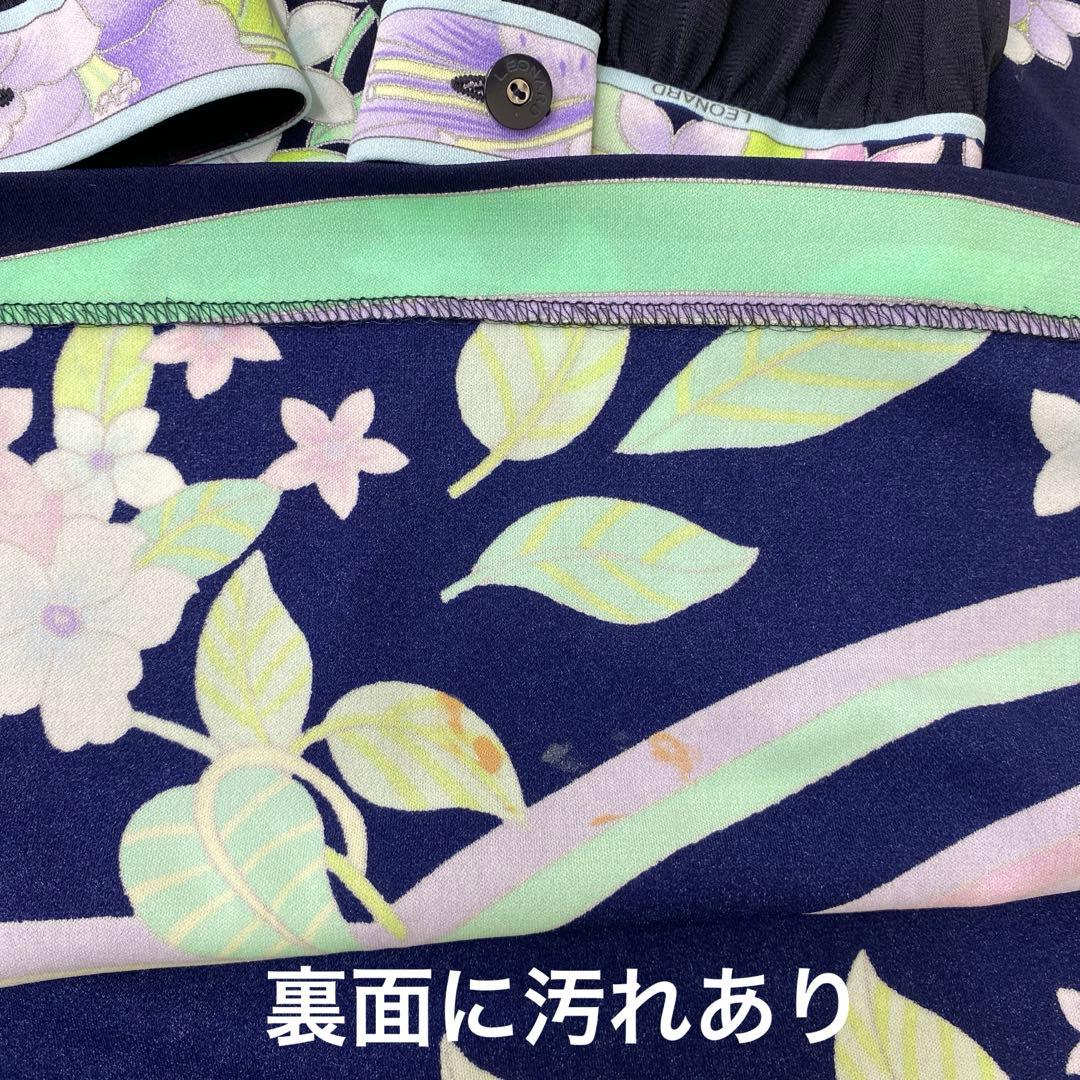 T585♪ レオナール　七分袖トップス　チュニック　サイズ42