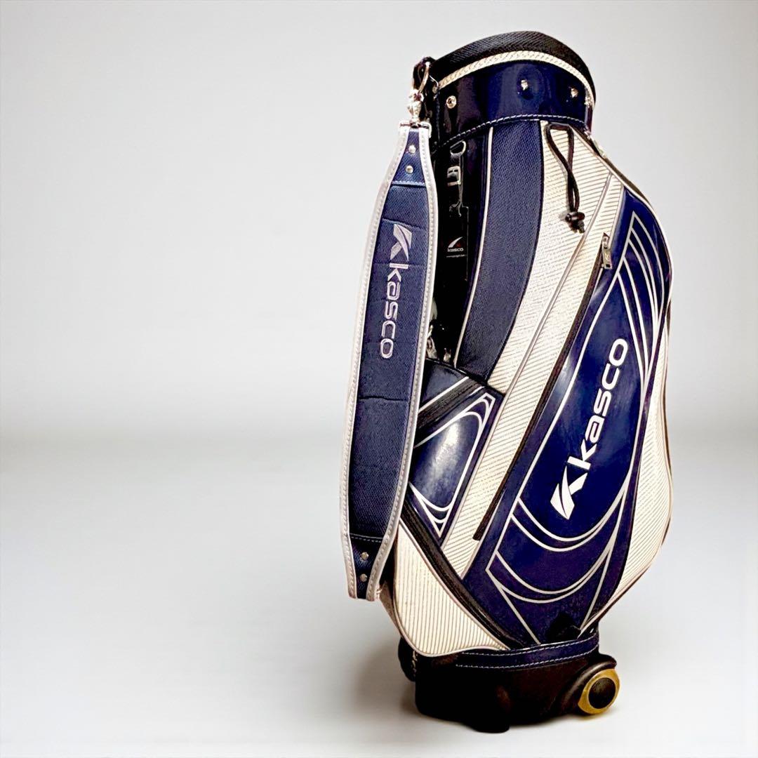✨超美品✨ Kasco キャスター付キャディバッグ ネイビー