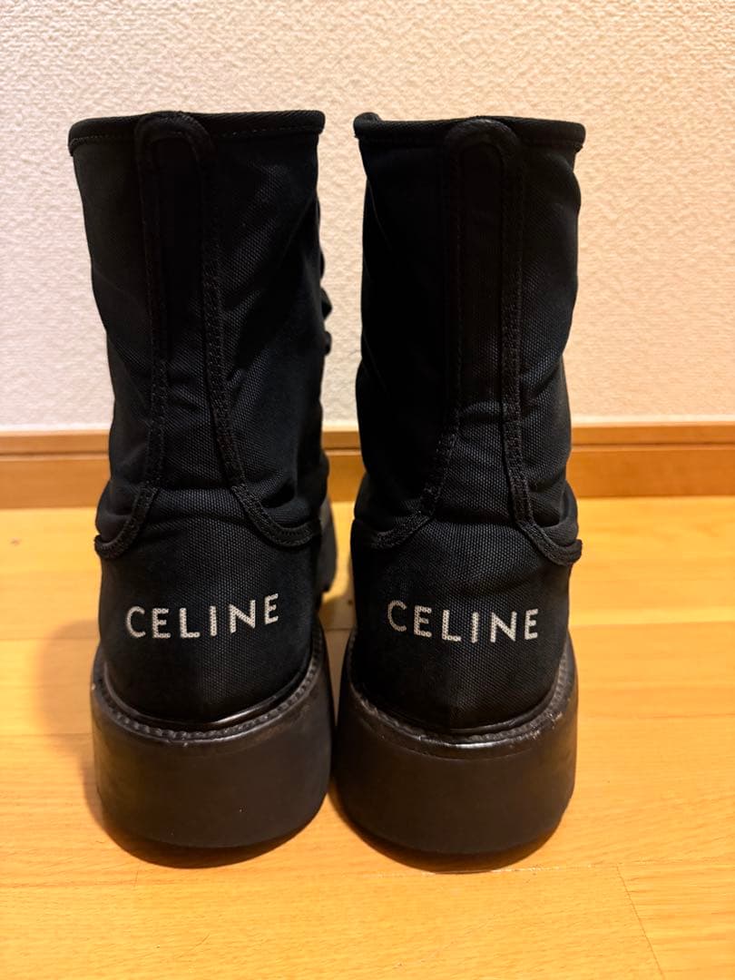 CELINE ブラックブーツ 厚底