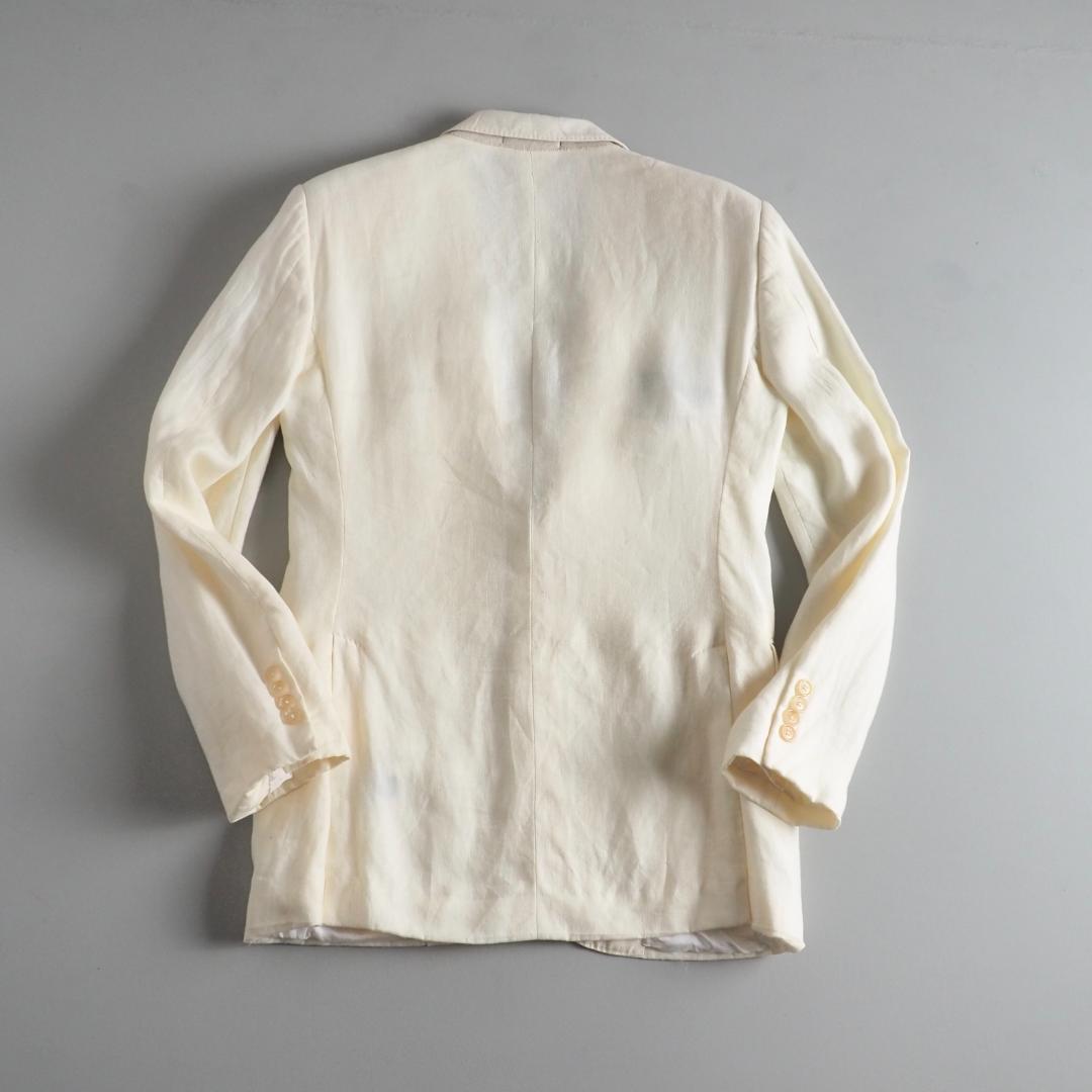 ラルフローレン　イタリア製　麻１００％　テーラードジャケット　ホワイト　美品