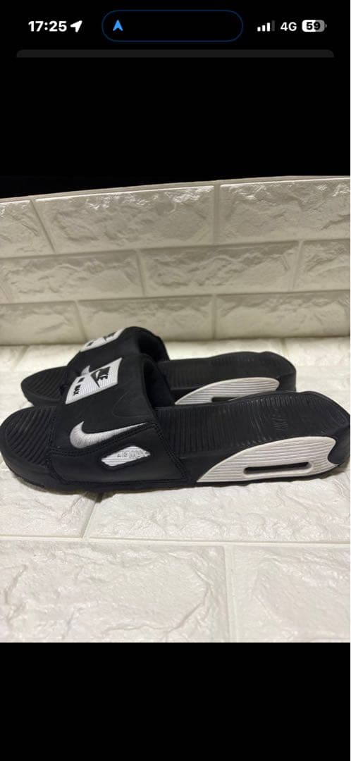 【美品】ナイキ NIKE AIRMAX 90 SLIDE 25cm