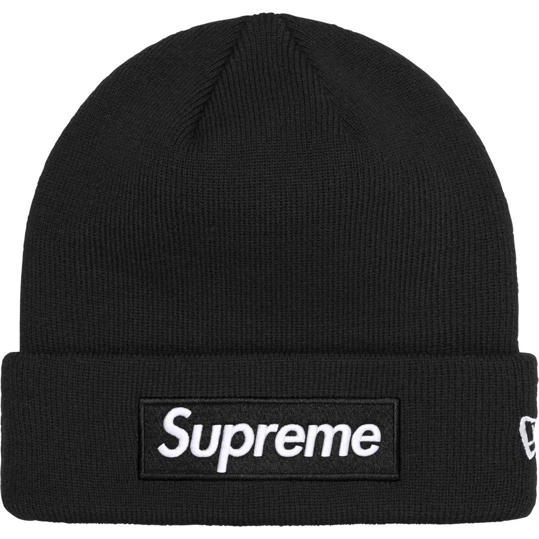 Supreme New Era Box Logo Beanie 黒 ニット帽