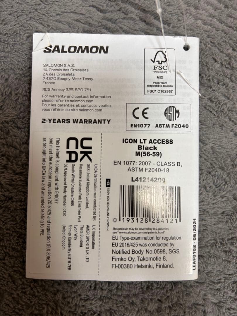 【早いもの勝ち】SALOMON スキー・スノボ ヘルメットM ブラック