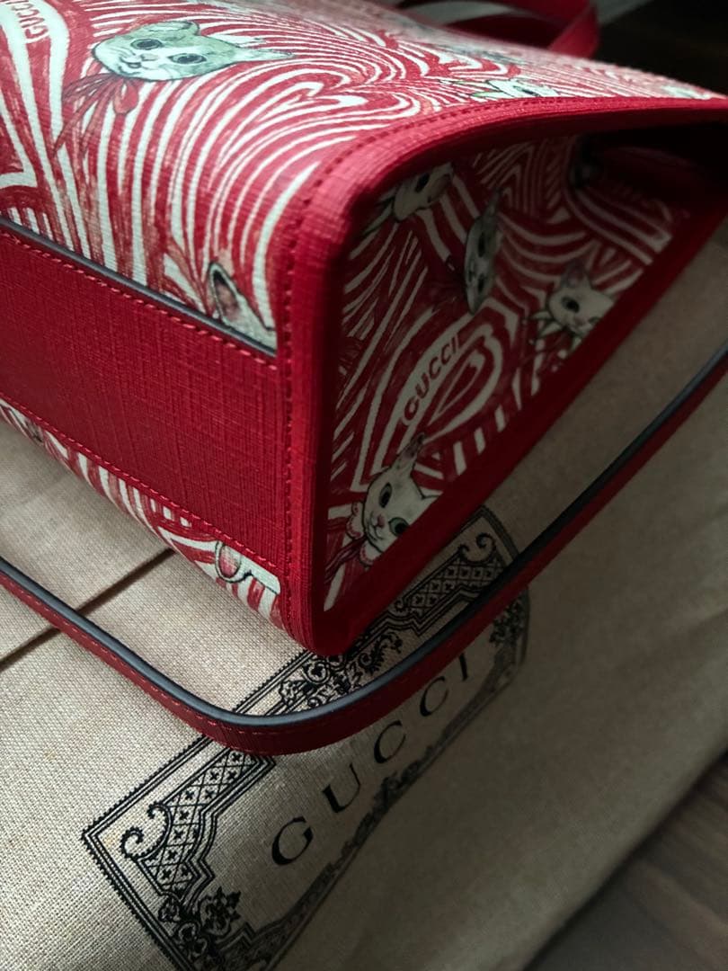 GUCCI ヒグチユウコ チルドレンズ 2wayトートバッグ レッド