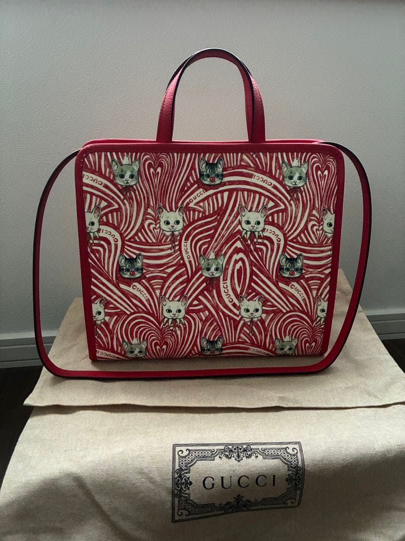 GUCCI ヒグチユウコ チルドレンズ 2wayトートバッグ レッド
