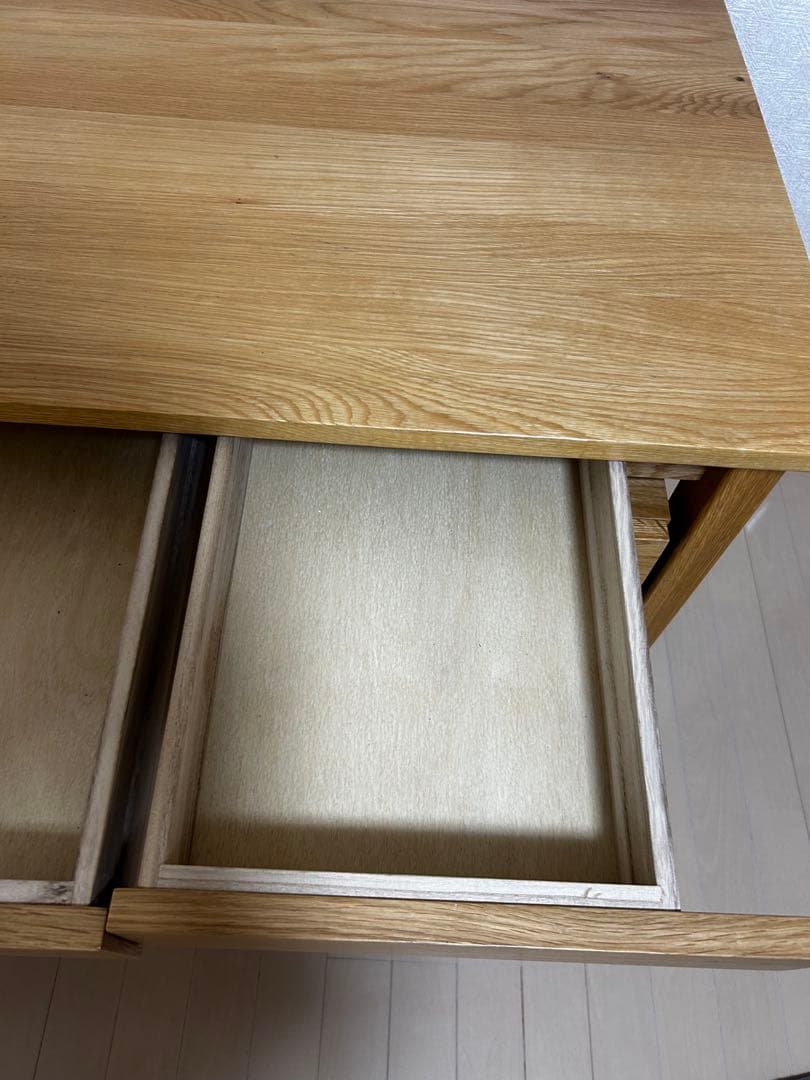 無印良品●無垢材デスク