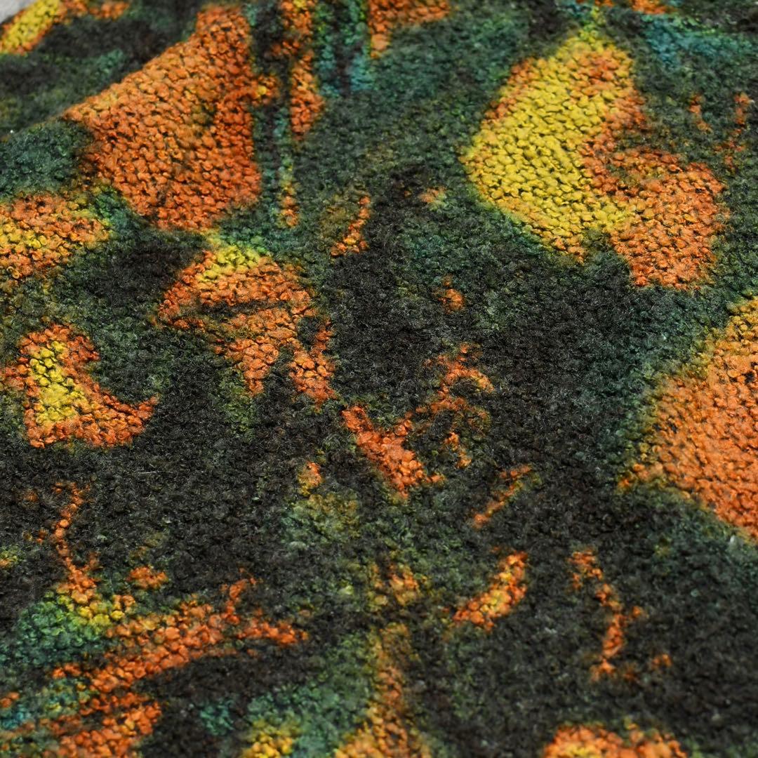 古着 タートルネック フリース カットソー 総柄 柄