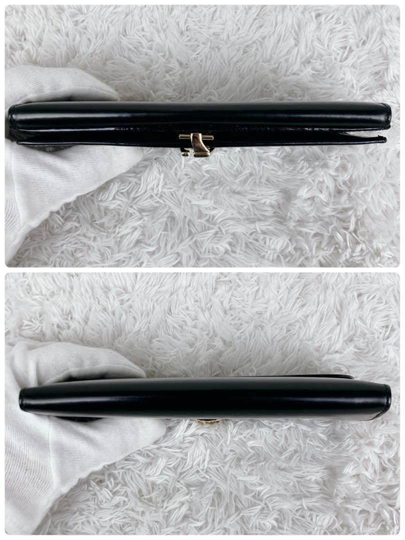 未使用品✨グッチ　長財布　オールド　ヴィンテージ　レザー　ゴールド金具　黒