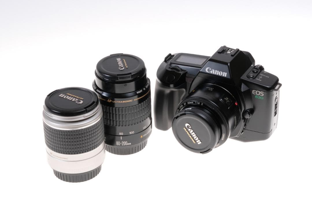 キヤノン EOS 630 / EF50+標準ズーム+望遠ズーム:電池付！
