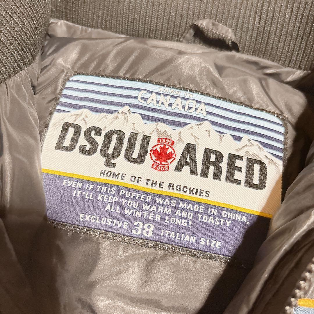 DSQUARED ディースクエアード ダウンベスト ワッペン 38 黒
