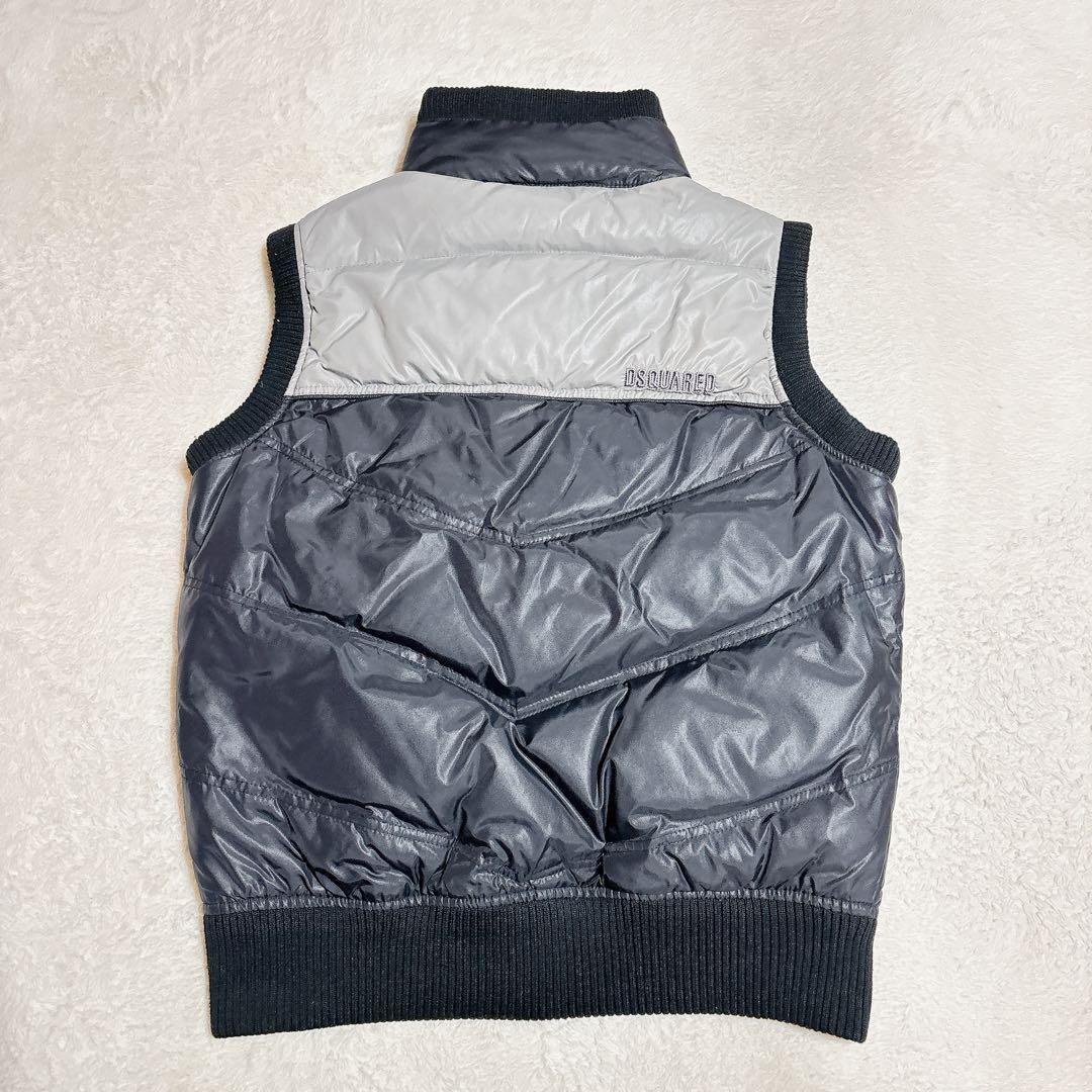 DSQUARED ディースクエアード ダウンベスト ワッペン 38 黒