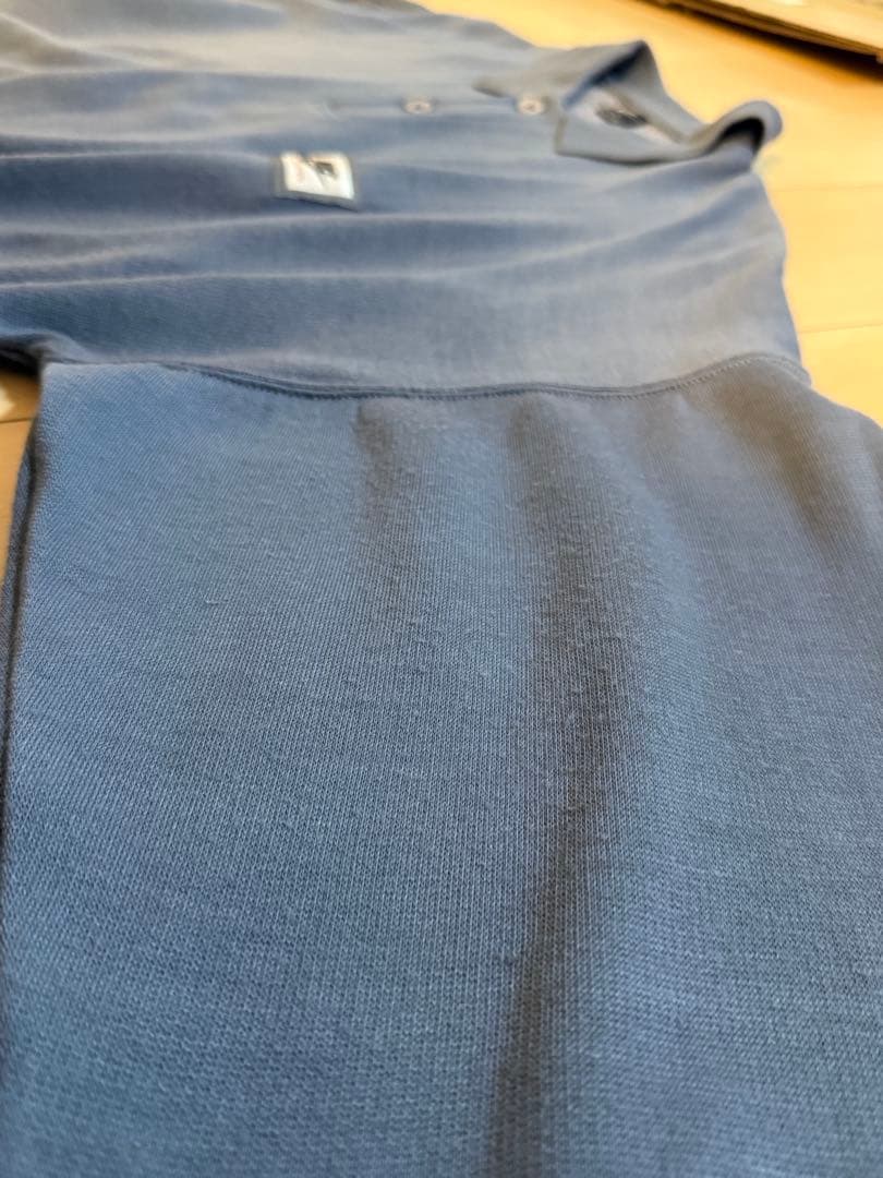 80s NIKE 紺タグ イタリア製 スウェット ポロシャツ L vintage