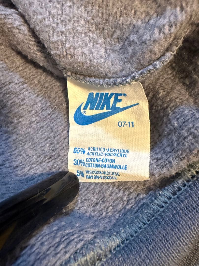 80s NIKE 紺タグ イタリア製 スウェット ポロシャツ L vintage