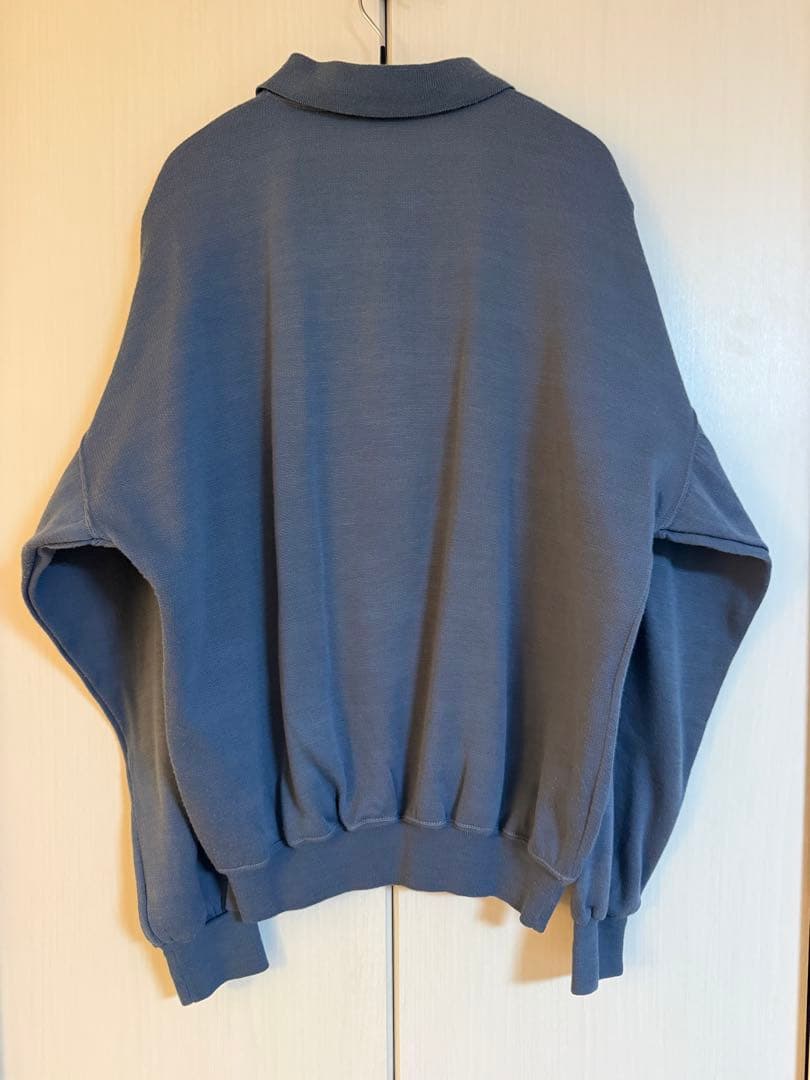 80s NIKE 紺タグ イタリア製 スウェット ポロシャツ L vintage