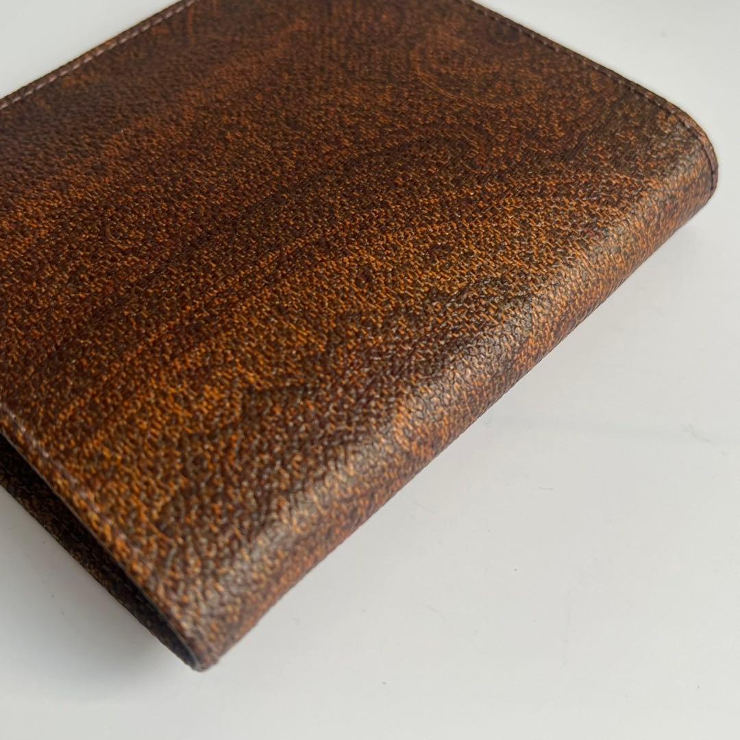 ✨️新品未使用✨️ ETRO エトロ　財布　折り財布　ペイズリー　ブラウン
