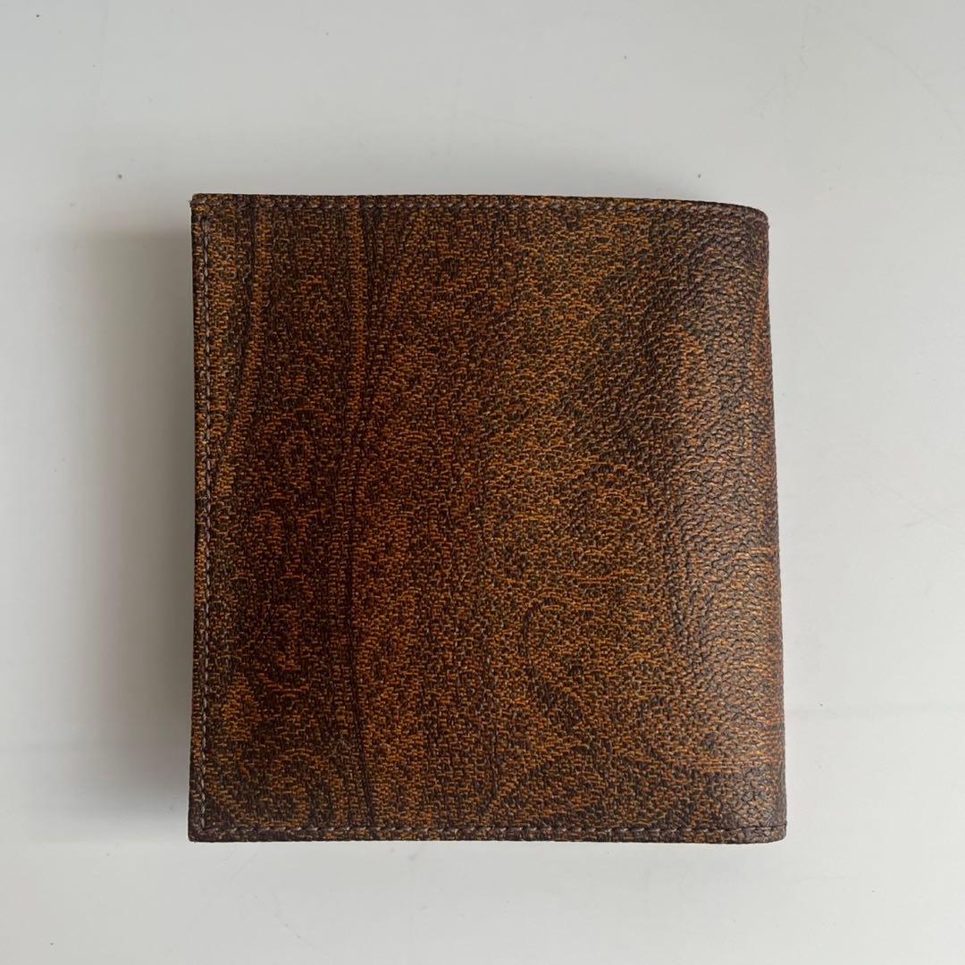 ✨️新品未使用✨️ ETRO エトロ　財布　折り財布　ペイズリー　ブラウン