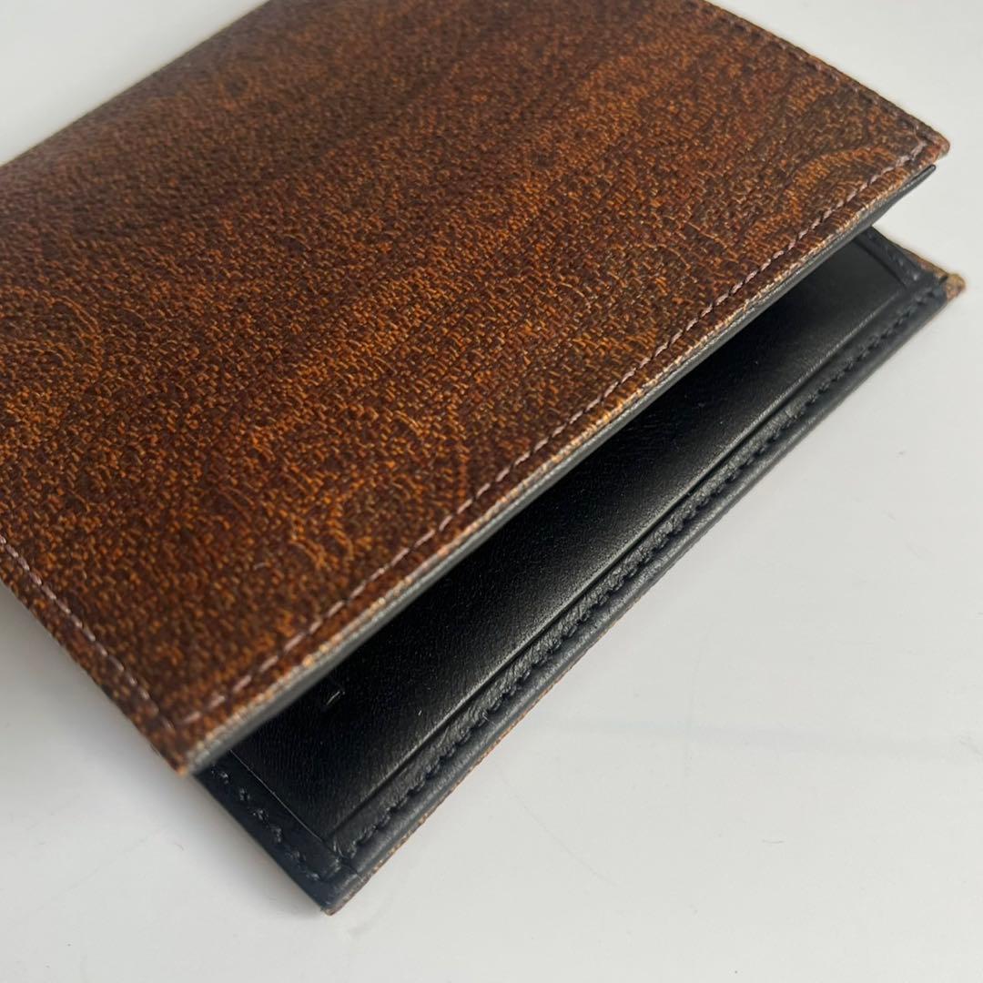 ✨️新品未使用✨️ ETRO エトロ　財布　折り財布　ペイズリー　ブラウン