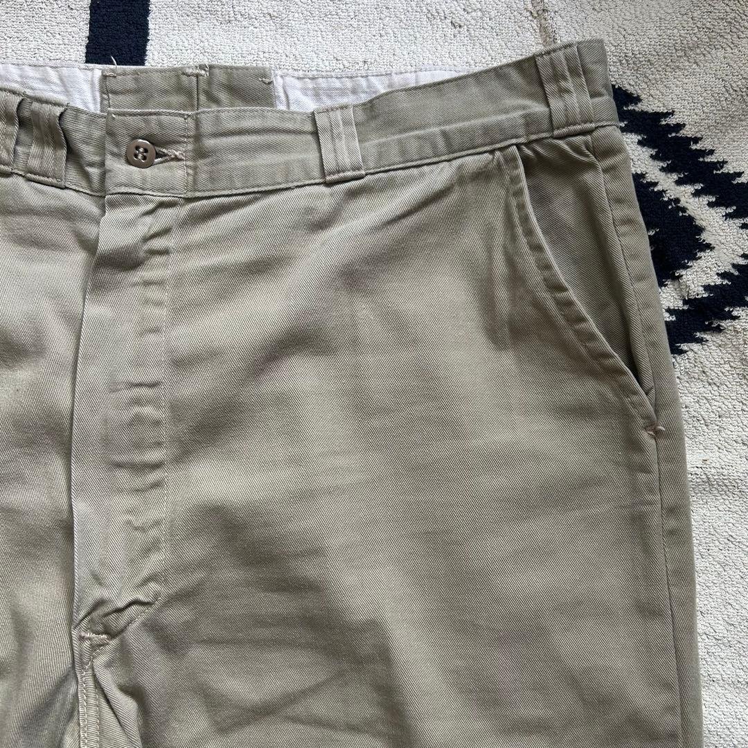 60s ヴィンテージ USA製 チノパン スタンプ グリッパー両爪 尿素 股マチ