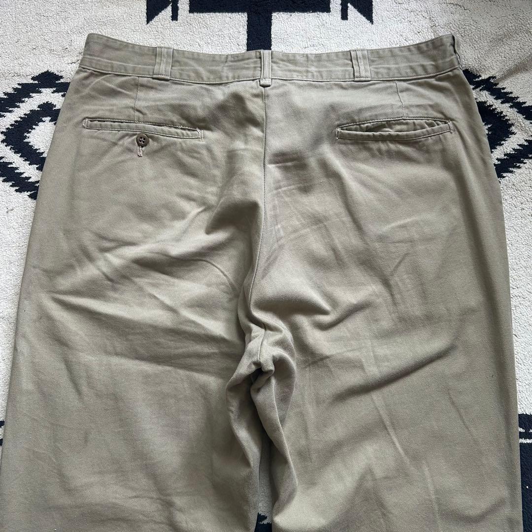 60s ヴィンテージ USA製 チノパン スタンプ グリッパー両爪 尿素 股マチ