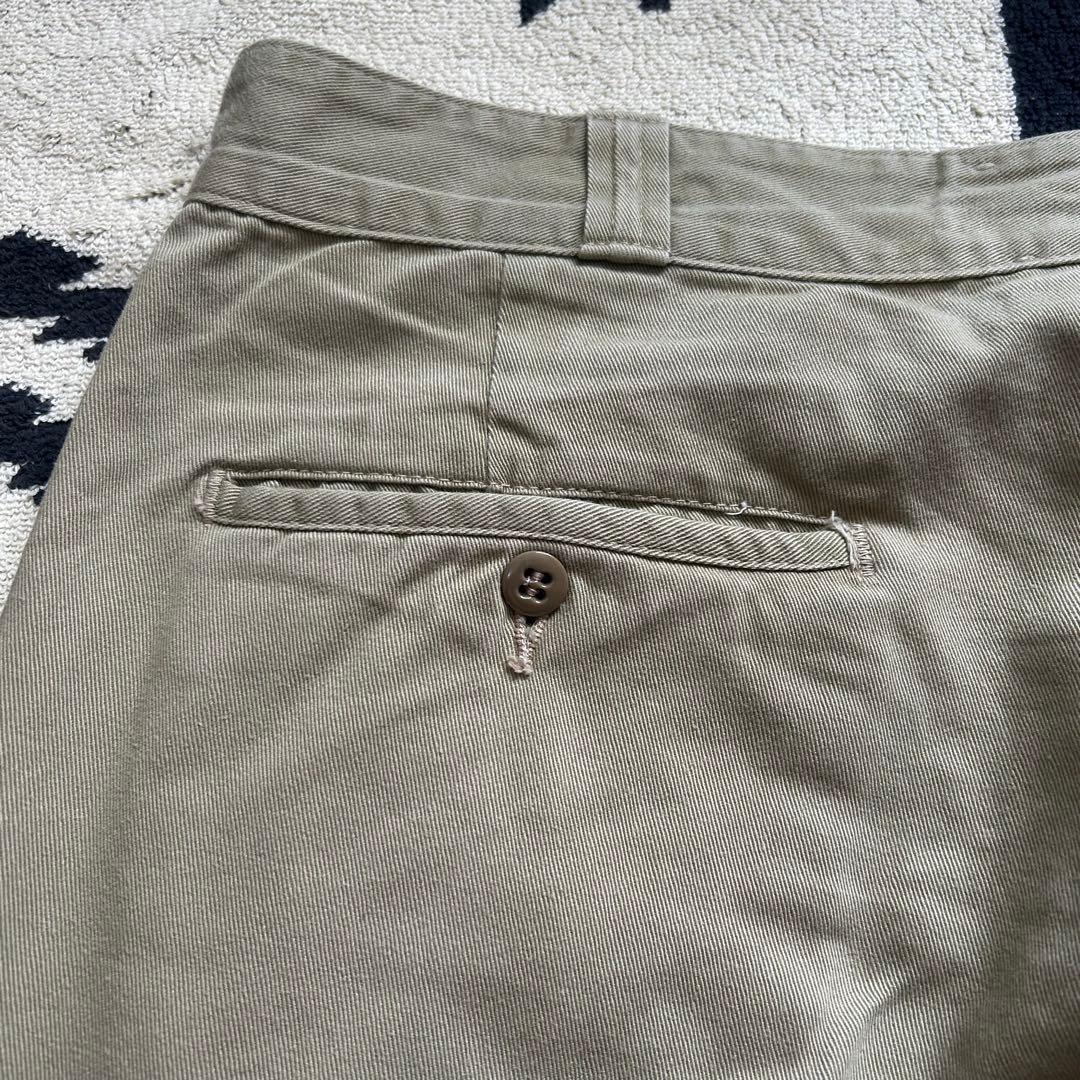 60s ヴィンテージ USA製 チノパン スタンプ グリッパー両爪 尿素 股マチ