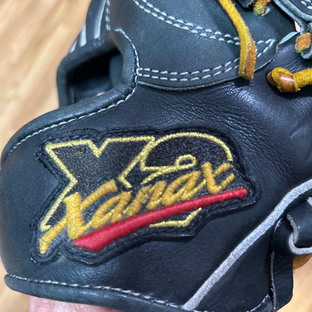 V*K様 【値下げ中】Xanax 硬式グローブ 黒 編み込みスタイル　中学生　内