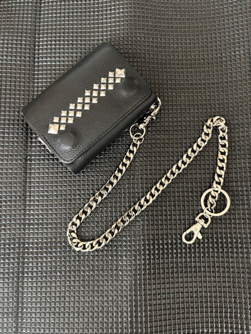 （激レア）CALEE ブラックレザー 三つ折り財布 山田蓮