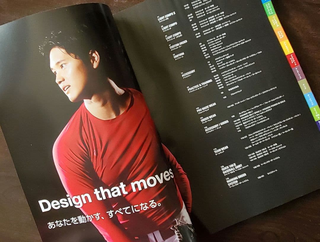 大谷翔平　DESCENTE　ベースボールカタログ2022