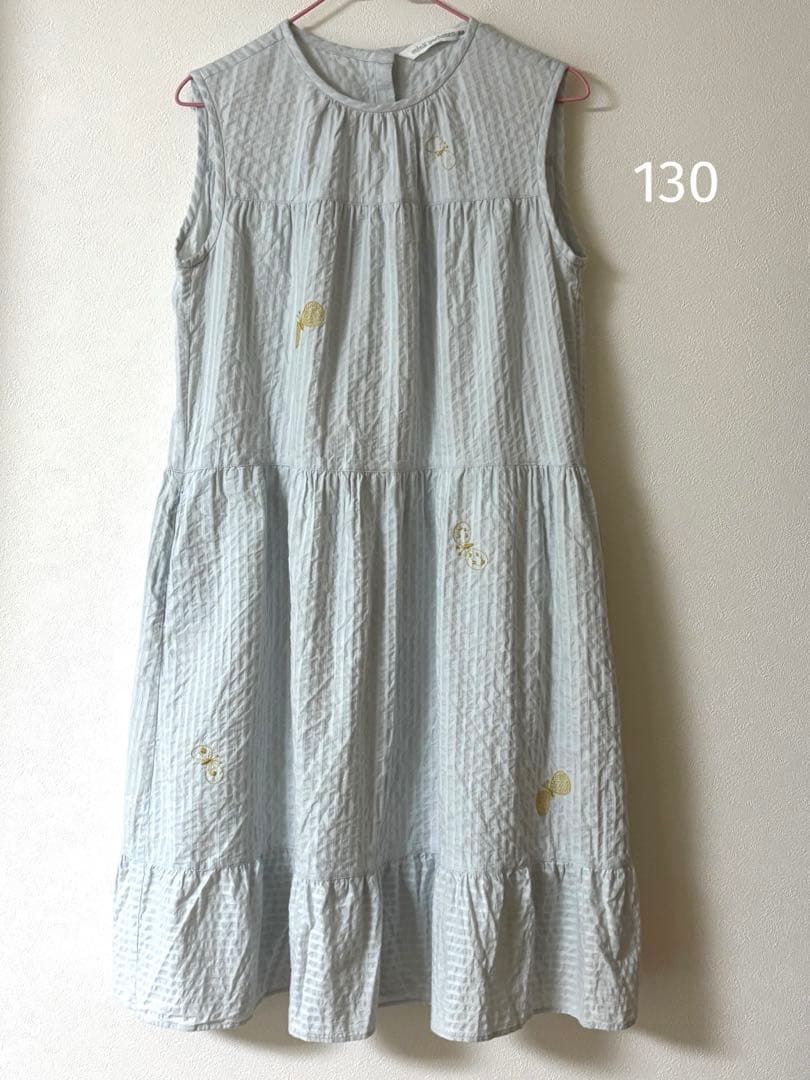【お値下げしました】ミナペルホネン　キッズ　ワンピース　130サイズ