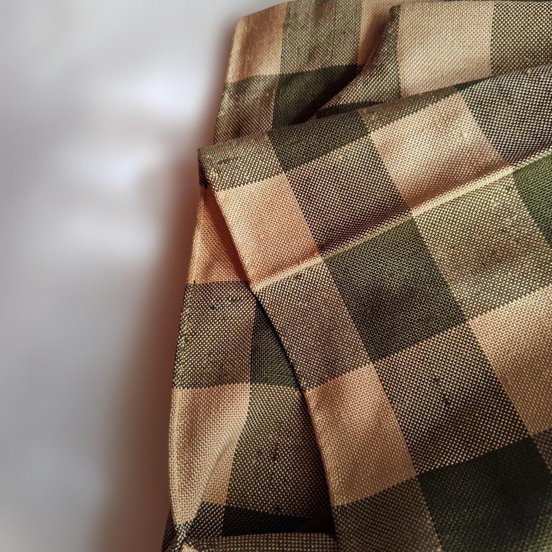 ざざんざ織　（伊兵衛織）単衣（冬こそ着用有）　玉繭　身丈159㌢　裄丈64.5㌢