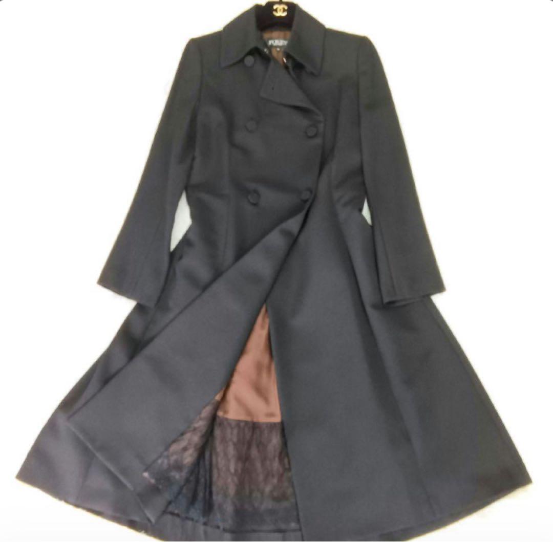 ★フォクシー ブティック ロングコート★ Lサイズ40