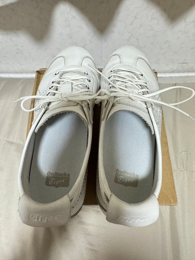 【美品】オニツカタイガー メキシコ66 スリッポン レザースニーカー