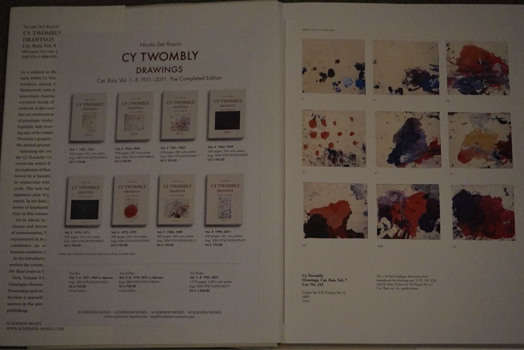 Cy Twombly: Drawings. Vol. 8 洋書　画集　本