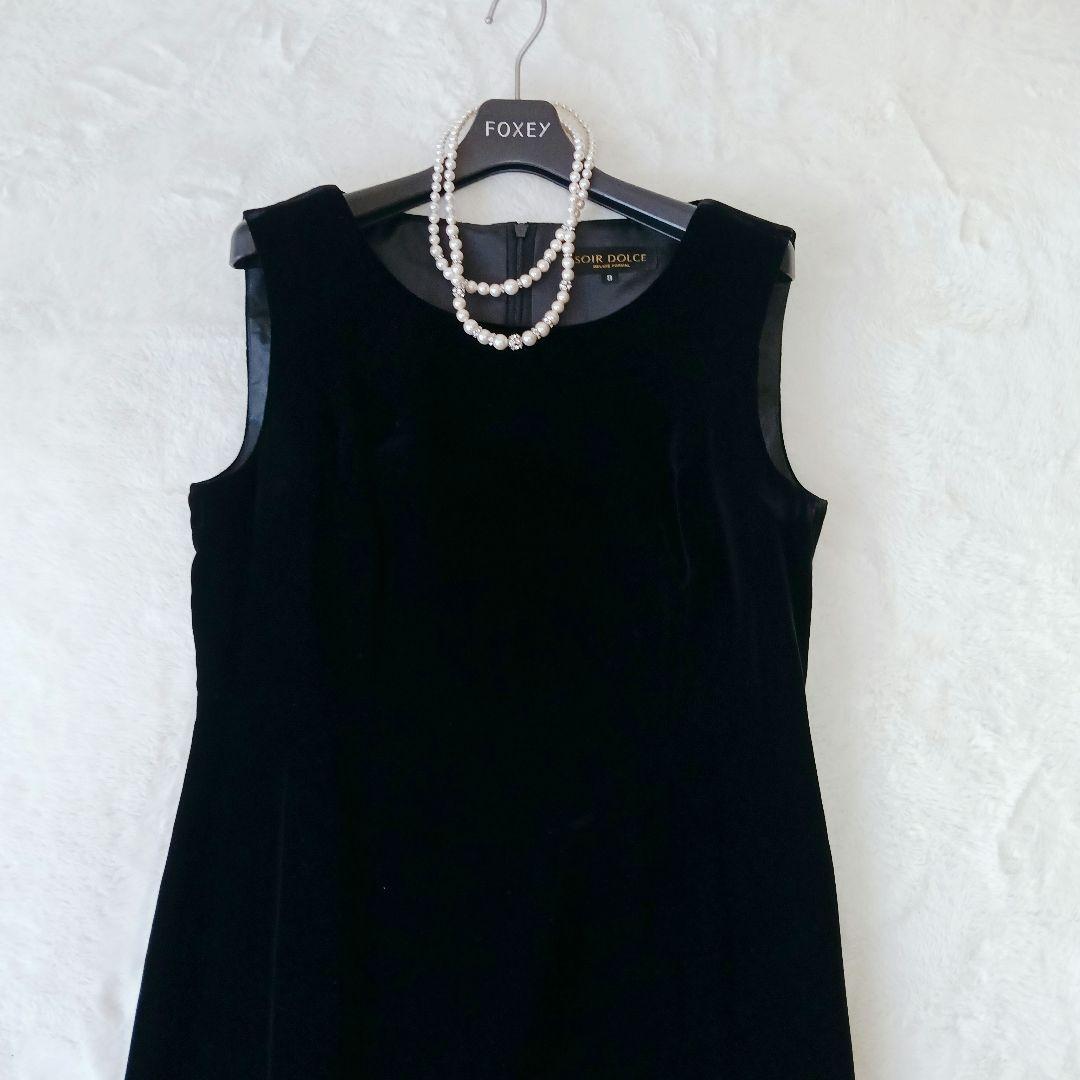 TOKYO SOIR　マザーズドレス　9号　ベロア　セットアップ　シースルー